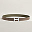 View: , H Martelee belt buckle & Reversible leather strap 32 mm