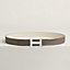 H Martelee belt buckle & Reversible leather strap 32 mm, view 1 of 2