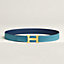 View: , H Martelee belt buckle & Reversible leather strap 32 mm