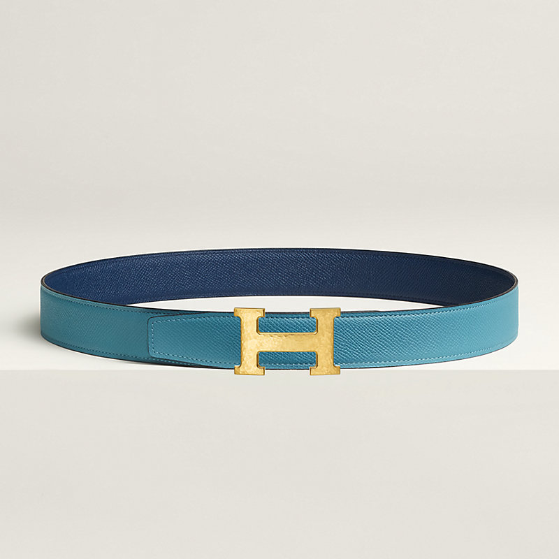 H Martelee belt buckle & Reversible leather strap 32 mm