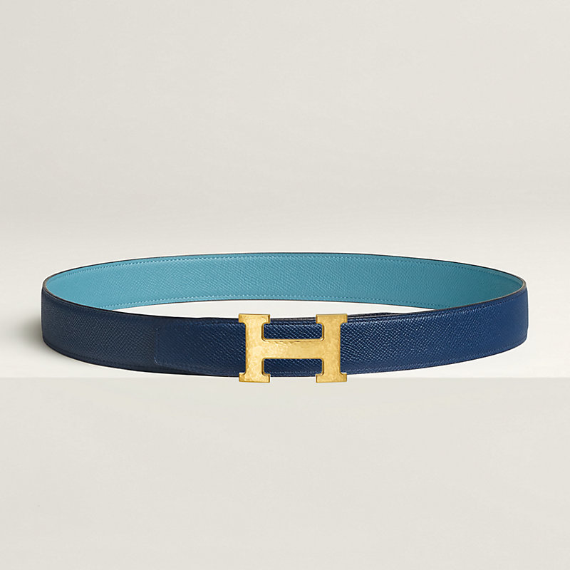 H Martelee belt buckle & Reversible leather strap 32 mm