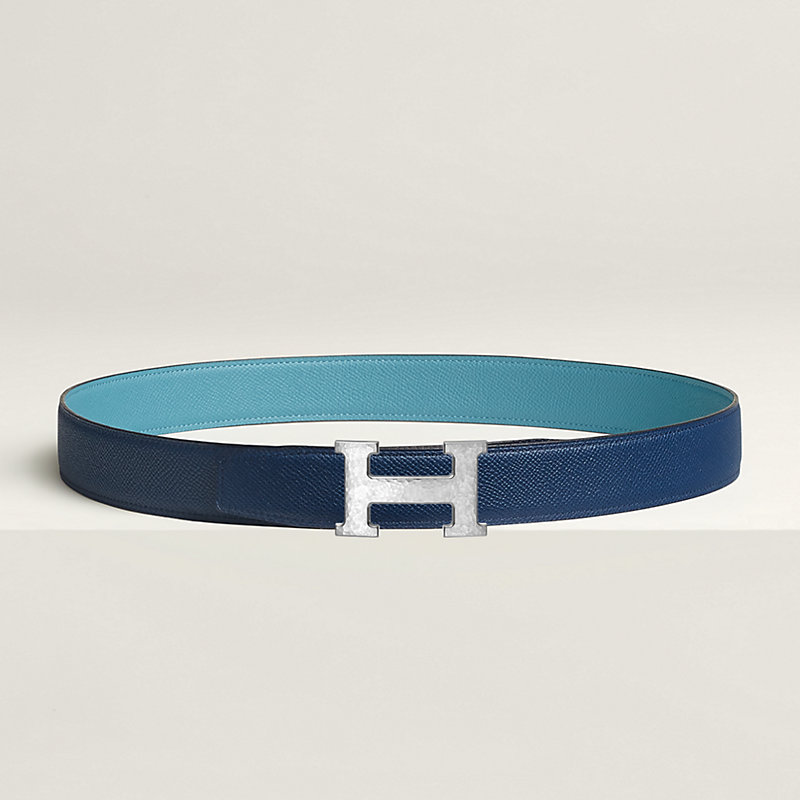 H Martelee belt buckle & Reversible leather strap 32 mm