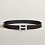 View: , H Martelee belt buckle & Reversible leather strap 32 mm