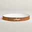 View: , H Noue belt buckle & Reversible leather strap 38 mm