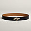 View: , H Noue belt buckle & Reversible leather strap 38 mm