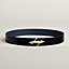 H Noue belt buckle & Reversible leather strap 38 mm, view 1 of 3
