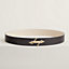 H Noue belt buckle & Reversible leather strap 38 mm, View: , view 1 of 3
