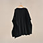 View: Worn, "H" rectangular cape poncho