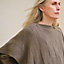 View: Worn, "H" rectangular cape poncho