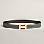 H Striee belt buckle & Reversible leather strap 32&nbsp;mm, view 2 of 2
