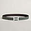H Striee belt buckle & Reversible leather strap 32&nbsp;mm, view 2 of 2