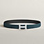View: , H Striee belt buckle & Reversible leather strap 32 mm