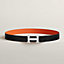 View: , H Striee belt buckle & Reversible leather strap 32 mm