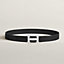 View: , H Striee belt buckle & Reversible leather strap 32 mm