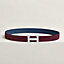 View: , H Striee belt buckle & Reversible leather strap 32 mm