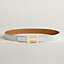 View: , H Striee belt buckle & Reversible leather strap 32 mm