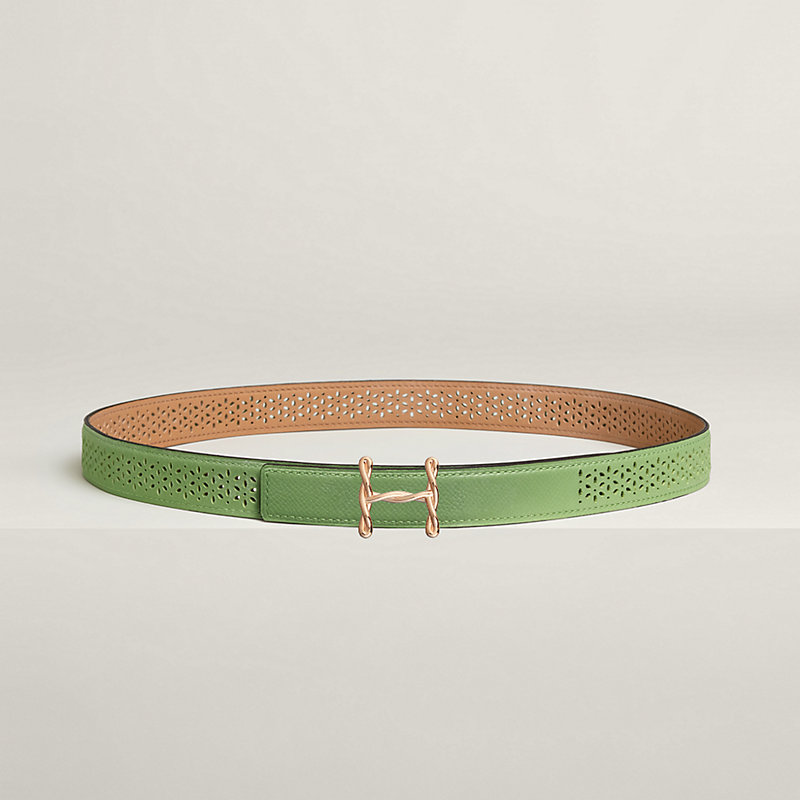 H Torsade belt buckle & Reversible leather strap 24 mm | Hermès