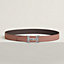 H Touareg belt buckle & Reversible leather strap 32 mm, view 1 of 2