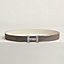 H Touareg belt buckle & Reversible leather strap 32 mm, view 1 of 2