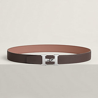 H Twist belt buckle & Reversible leather strap 32 mm