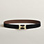 View: , H Twist belt buckle & Reversible leather strap 32 mm