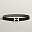 View: , H Twist belt buckle & Reversible leather strap 32 mm