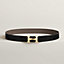 View: , H Twist belt buckle & Reversible leather strap 32 mm