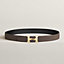 View: , H Twist belt buckle & Reversible leather strap 32 mm