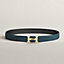View: , H Twist belt buckle & Reversible leather strap 32 mm