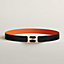 View: , H Twist belt buckle & Reversible leather strap 32 mm