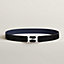 View: , H Twist belt buckle & Reversible leather strap 32 mm