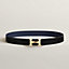 View: , H Twist belt buckle & Reversible leather strap 32 mm