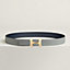 View: , H Twist belt buckle & Reversible leather strap 32 mm