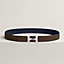 View: , H Twist belt buckle & Reversible leather strap 32 mm