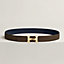 View: , H Twist belt buckle & Reversible leather strap 32 mm