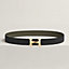 View: , H Twist belt buckle & Reversible leather strap 32 mm