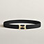 View: , H Twist belt buckle & Reversible leather strap 32 mm