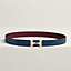 View: , H Twist belt buckle & Reversible leather strap 32 mm