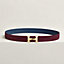 View: , H Twist belt buckle & Reversible leather strap 32 mm