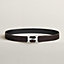 View: , H Twist belt buckle & Reversible leather strap 32 mm