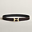 View: , H Twist belt buckle & Reversible leather strap 32 mm