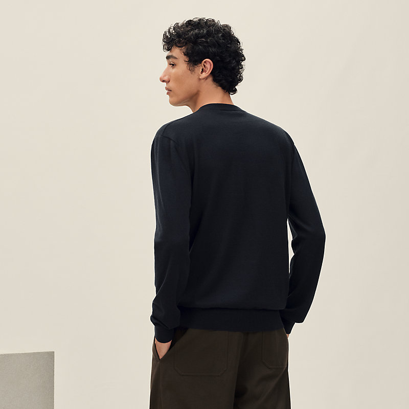 "H Vibration" crewneck sweater