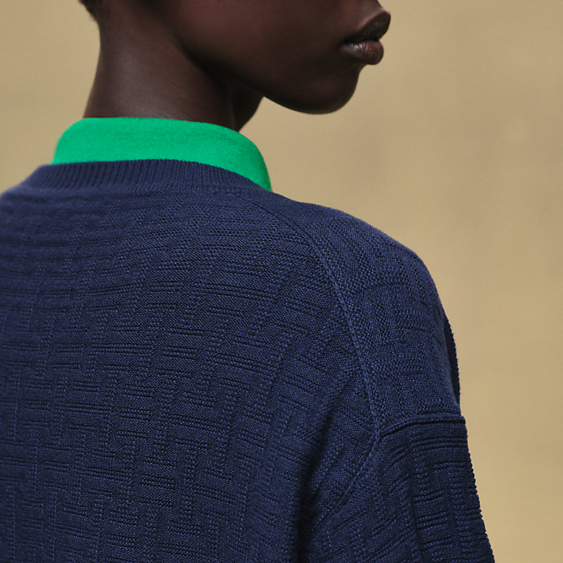 "H Voyage" long-sleeve sweater