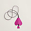 View: front, Heart bell key ring