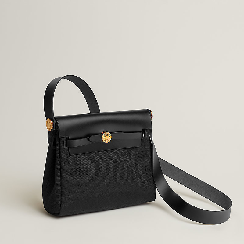 Herbag Zip 20 bag - Black | Hermès Mainland China