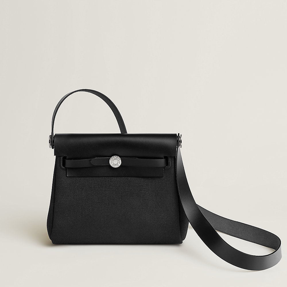 Herbag Zip 20 bag - Black | Hermès Mainland China