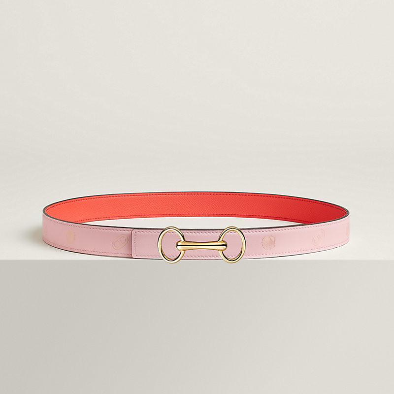 Heritage belt buckle & Hermès sur Mer reversible leather strap 24 mm