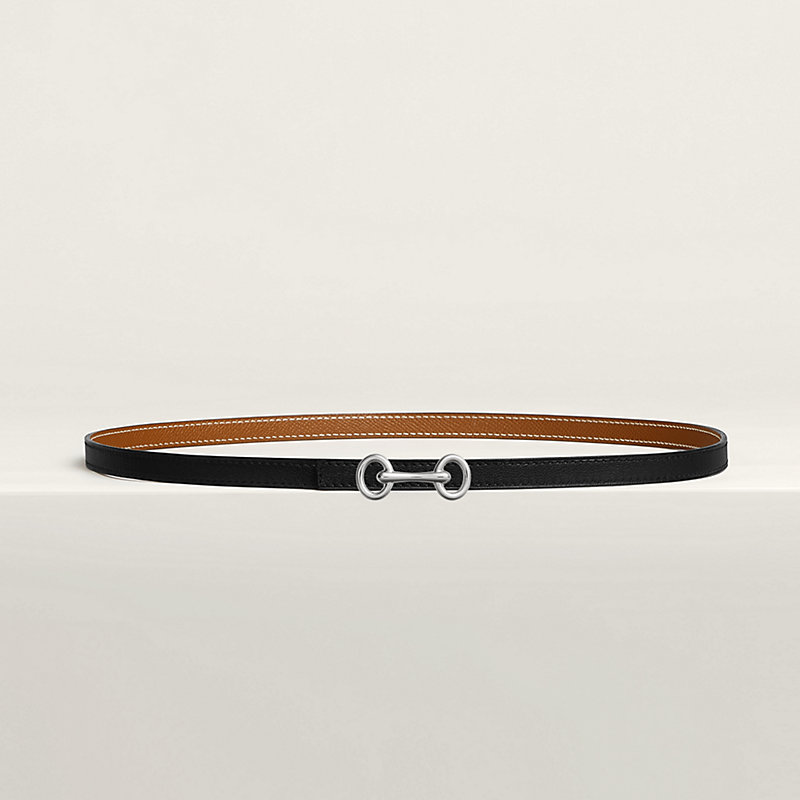 Heritage belt buckle & Reversible leather strap 13 mm