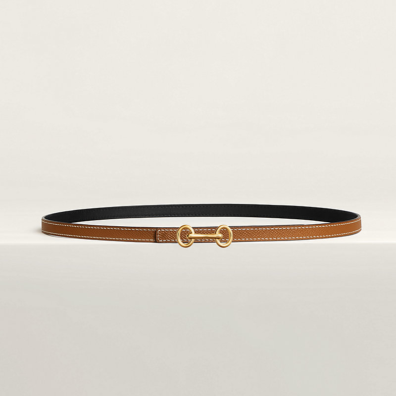 Heritage belt buckle & Reversible leather strap 13 mm