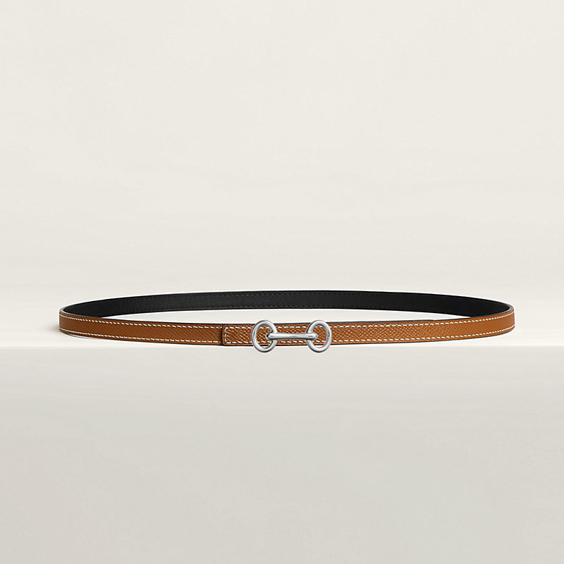 Heritage belt buckle & Reversible leather strap 13 mm